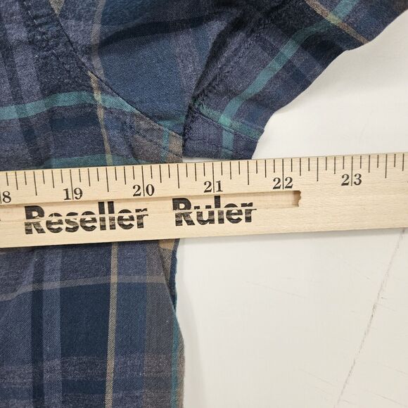 Prana Shirt Mens Small Button Up Short Sleeve Casual Preppy Plaid S - Picture 8 of 10